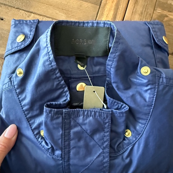 J.Crew women’s waxed blue field jacket. - Picture 3 of 12
